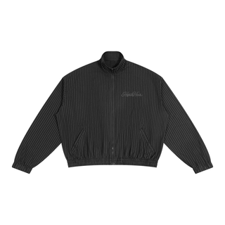 Pall Stripe Track Jacket Hoodies & Jackets Black By MorteNoir