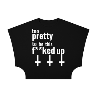 Too Pretty Cropped Dolman Tee T-Shirts & Crop Tops Black By MorteNoir