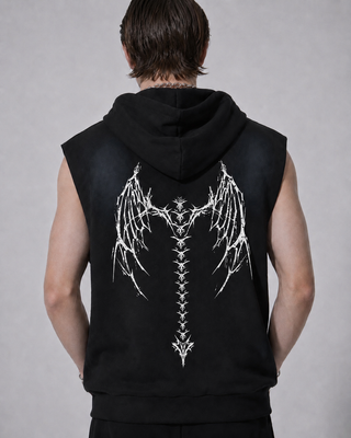 Solstice Fade Sleeveless Hoodie Hoodies & Jackets By MorteNoir