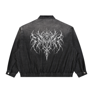 Shadowfall Zip Denim Jacket Hoodies & Jackets By MorteNoir