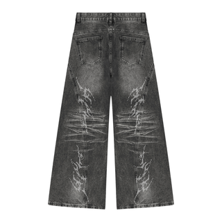 Dirge Wide Leg Jeans Jeans By MorteNoir