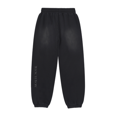 Ethereal Vintage Washed Fleece Joggers - Premium black