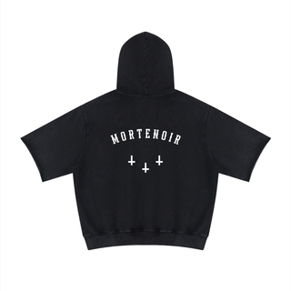 Triptych Cross Mineral Wash Hoodie Hoodies & Jackets By MorteNoir