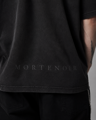 Cursed Stud Washed Tee T-Shirts & Crop Tops By MorteNoir