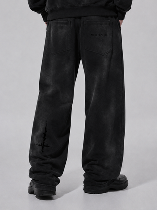 Mortis Sunfade Wide Leg Sweatpants Joggers & Sweatpants By MorteNoir