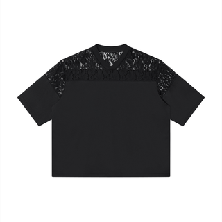 Mourning Lace T-Shirt T-Shirts & Crop Tops By MorteNoir