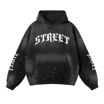 street,unisex,frayed,fleece,hoodie