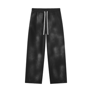 Mortis Sunfade Wide Leg Sweatpants Joggers & Sweatpants Black By MorteNoir