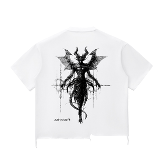 Snow Wash Raw-Hem Boxy T-shirt