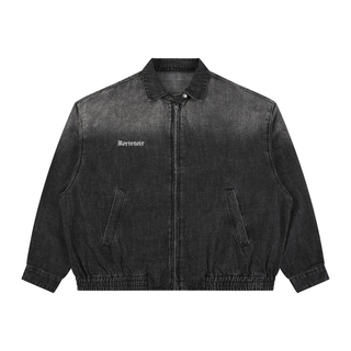 Shadowfall Zip Denim Jacket Hoodies & Jackets Black By MorteNoir