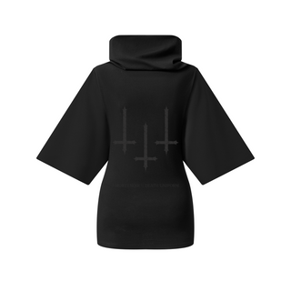Hexveil hooded batwing T-shirt Bodysuit By MorteNoir