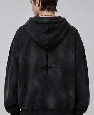Mortis Fade Fleece Hoodie Hoodies & Jackets By MorteNoir