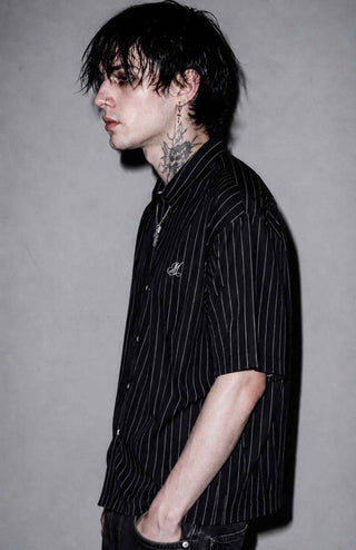 Shadowline Striped Boxy Shirt Shirts & Long Sleeves By MorteNoir