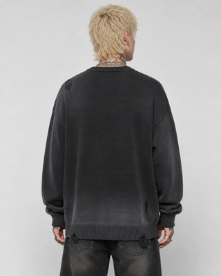 Dark Epitaph Distressed Crewneck Sweatshirt & Crewnecks By MorteNoir