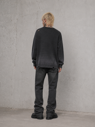 Dark Epitaph Distressed Crewneck Sweatshirt & Crewnecks By MorteNoir
