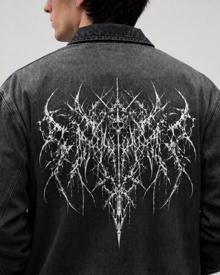 Shadowfall Zip Denim Jacket Hoodies & Jackets By MorteNoir