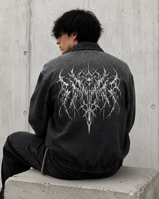 Shadowfall Zip Denim Jacket Hoodies & Jackets By MorteNoir
