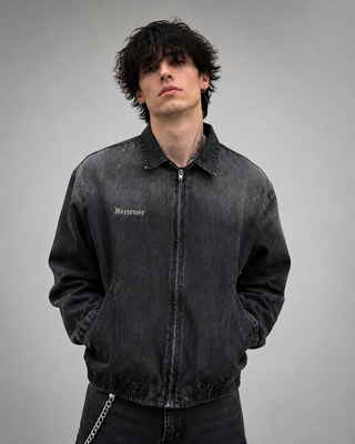 Shadowfall Zip Denim Jacket Hoodies & Jackets By MorteNoir