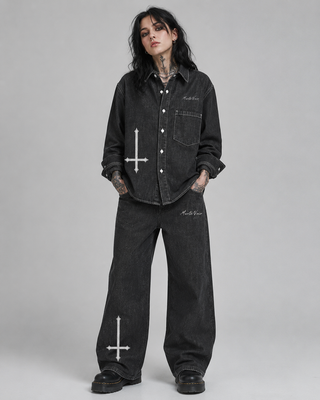 Gravecloth Vintage Overshirt Shirts & Long Sleeves By MorteNoir