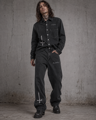 Gravecloth Vintage Overshirt Shirts & Long Sleeves By MorteNoir