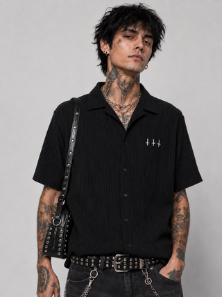 MorteNoir Jacquard Shirt Shirts & Long Sleeves By MorteNoir