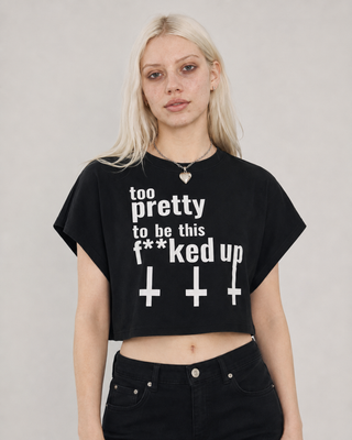 Too Pretty Cropped Dolman Tee T-Shirts & Crop Tops By MorteNoir