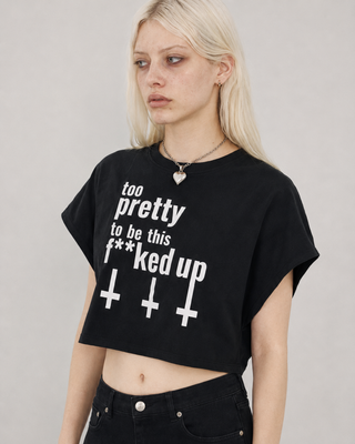 Too Pretty Cropped Dolman Tee T-Shirts & Crop Tops By MorteNoir