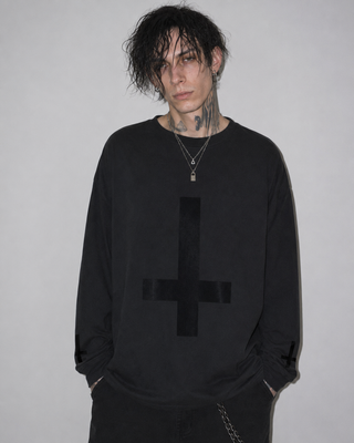 Anathema Oversized Long Sleeve T-shirt Shirts & Long Sleeves By MorteNoir