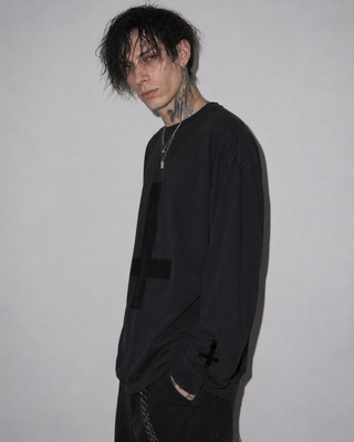 Anathema Oversized Long Sleeve T-shirt Shirts & Long Sleeves By MorteNoir