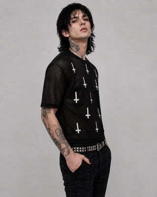 Blaspheme Sheer T-shirt T-Shirts & Crop Tops By MorteNoir