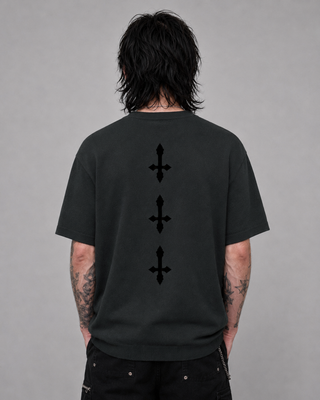 Omen Knit Crewneck T-Shirt Sweatshirt & Crewnecks By MorteNoir