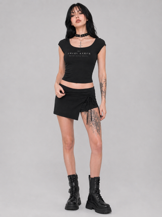 Angel Error Boxy Crop Tee T-Shirts & Crop Tops By MorteNoir