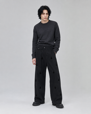 Obsidian Straight Pants Jeans & Trousers By MorteNoir