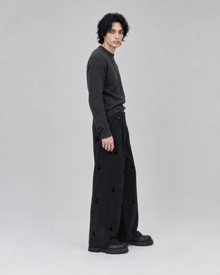 Obsidian Straight Pants Jeans & Trousers By MorteNoir