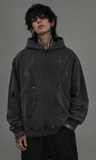 Séance Wash Hoodie Hoodies & Jackets By MorteNoir