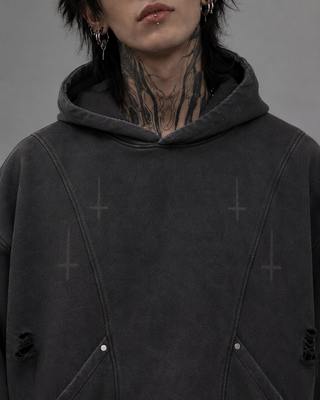 Séance Wash Hoodie Hoodies & Jackets By MorteNoir
