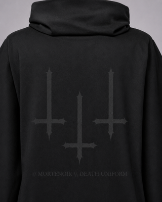 Hexveil hooded batwing T-shirt Bodysuit By MorteNoir