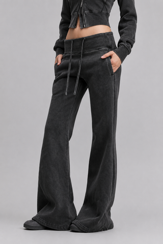 Vesper Flare Fleece Pants Joggers & Sweatpants By MorteNoir