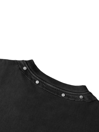 Cursed Stud Washed Tee T-Shirts & Crop Tops By MorteNoir