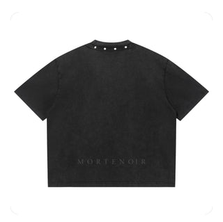 Cursed Stud Washed Tee T-Shirts & Crop Tops By MorteNoir