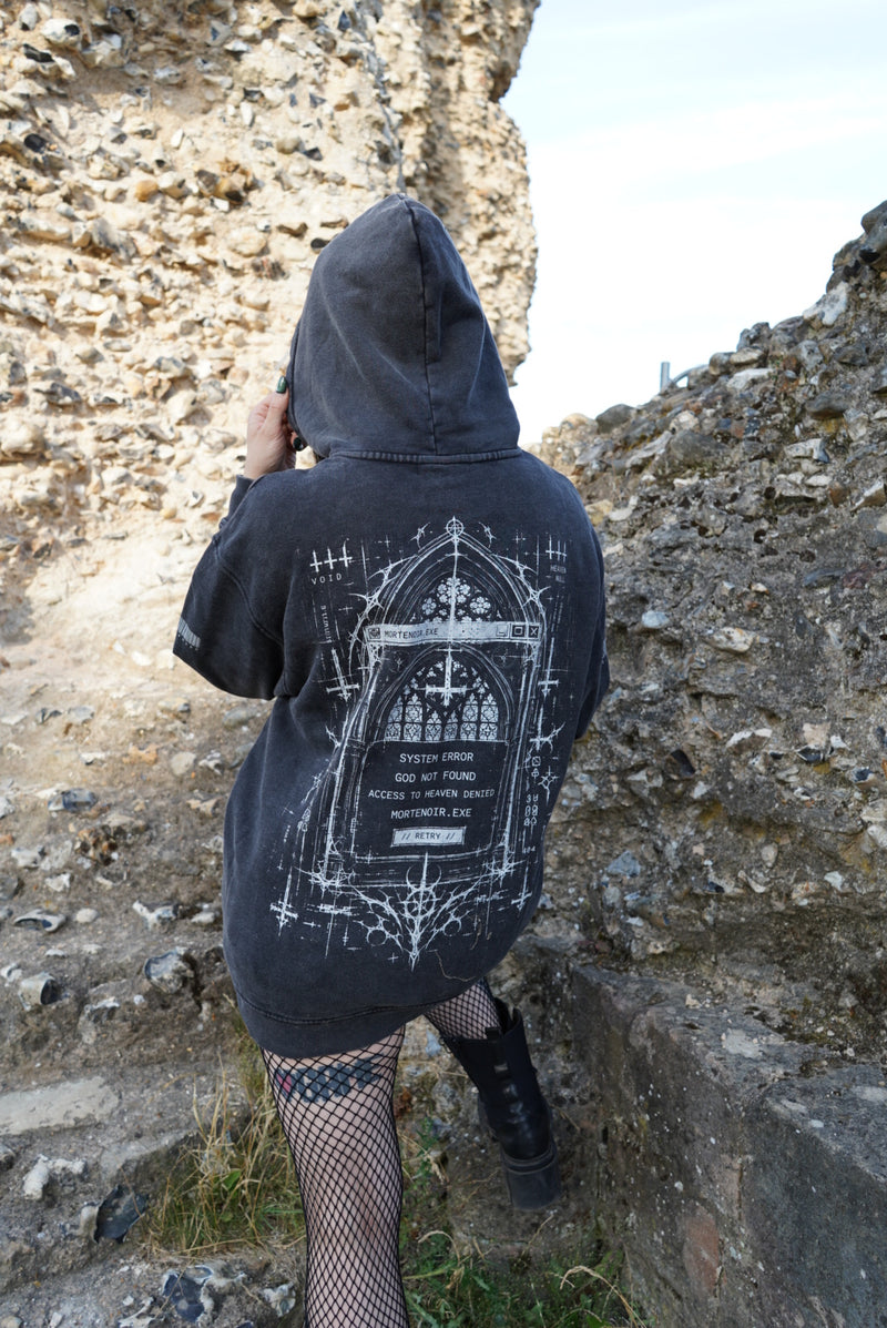 Sudadera con capucha 404 DIOS NO ENCONTRADO - MorteNoir