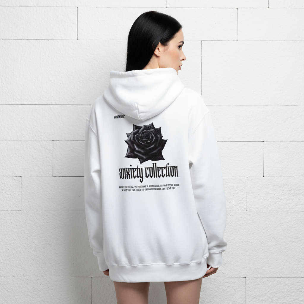 ANXIETY Hoodie - White Back (Female)
