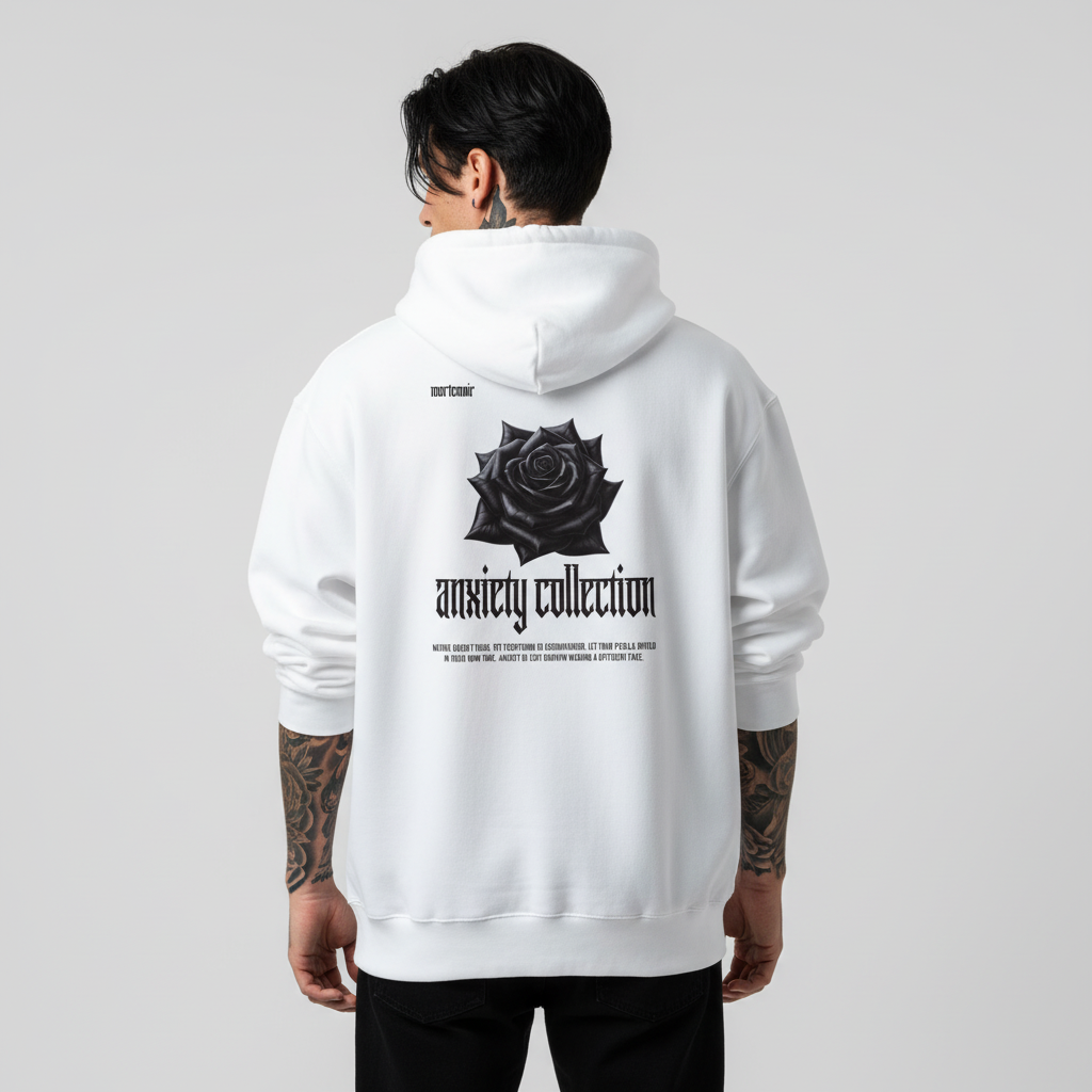 ANXIETY Hoodie - White Back (Male)