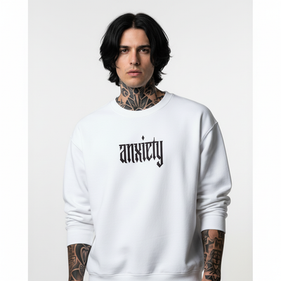 ANXIETY Sweatshirt - Male Model Front View