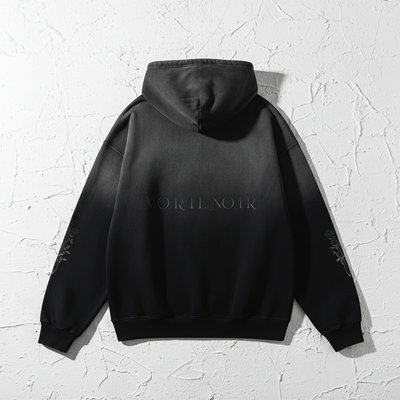 Back View Flat Lay - Heavyweight Sunfade Oversized Hoodie
