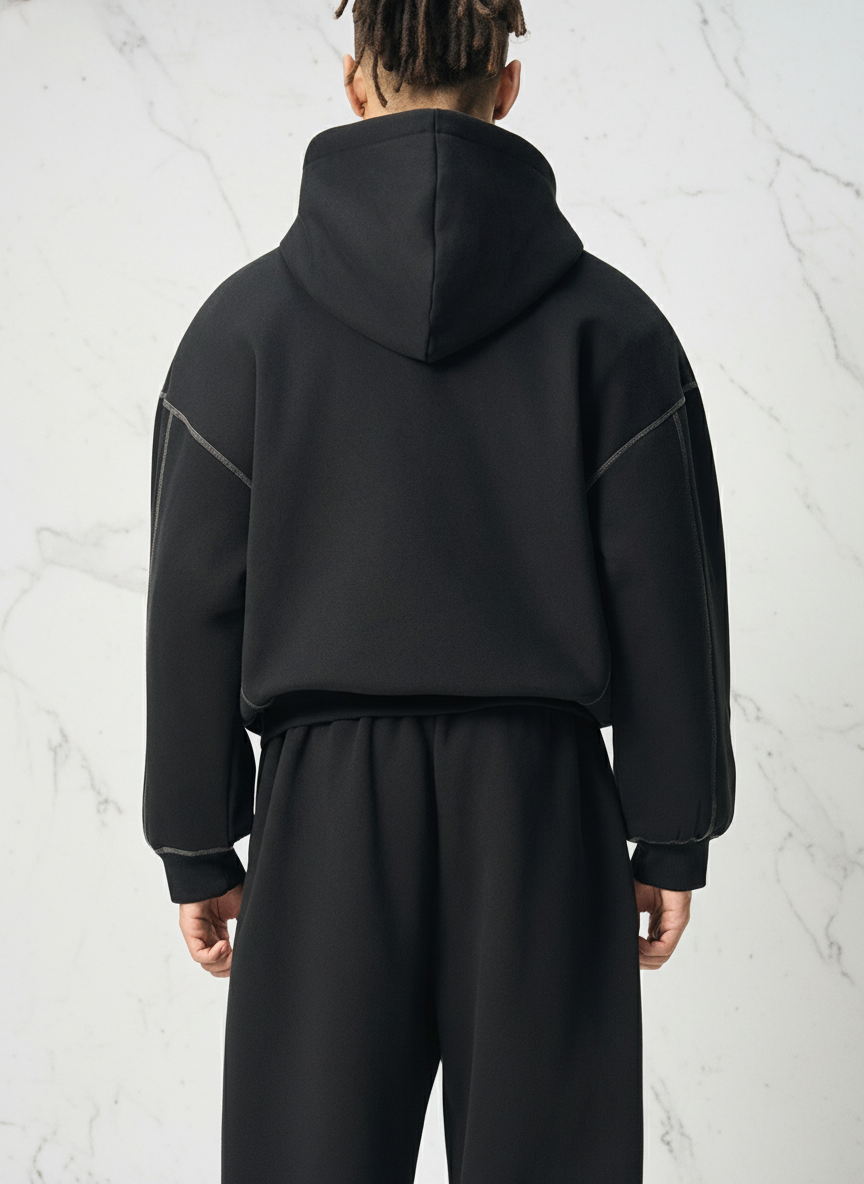 Back view with background