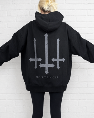 Wraith Ruched Sleeve Hoodie Hoodies & Jackets By MorteNoir