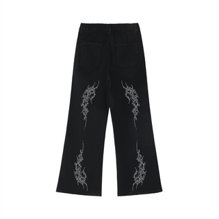 Malefic Sigil Flared Jeans Jeans & Trousers By MorteNoir