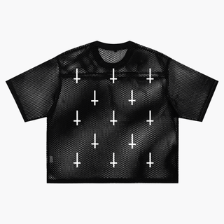 Blaspheme Sheer T-shirt T-Shirts & Crop Tops Black By MorteNoir