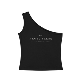 Angel Error Fitted Crop Tee T-Shirts & Crop Tops Black By MorteNoir